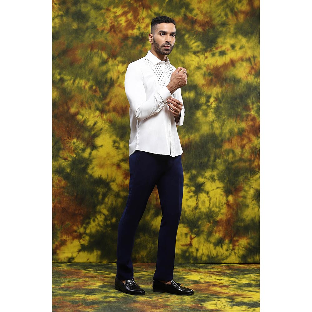 Soniya G Blue Bandgala with Pant (Set of 2)