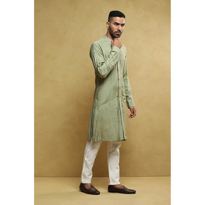 Soniya G Green Sherwani and Trouser with Jacket (Set of 3)