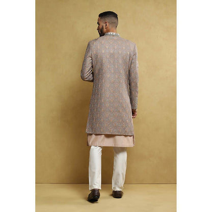 Soniya G Grey Sherwani and Kurta with Pant (Set of 3)
