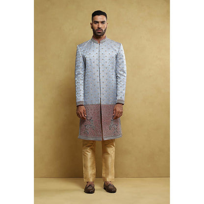 Soniya G Blue Sherwani with Pant (Set of 2)