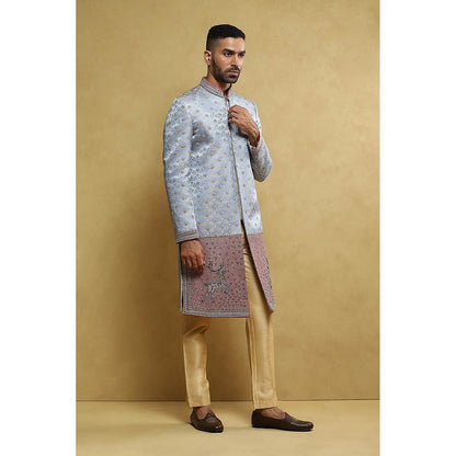 Soniya G Blue Sherwani with Pant (Set of 2)