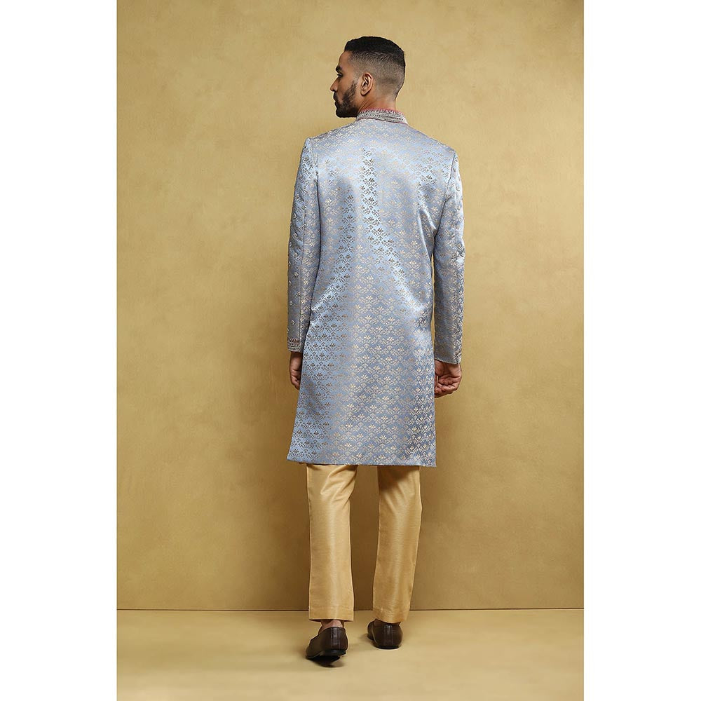 Soniya G Blue Sherwani with Pant (Set of 2)