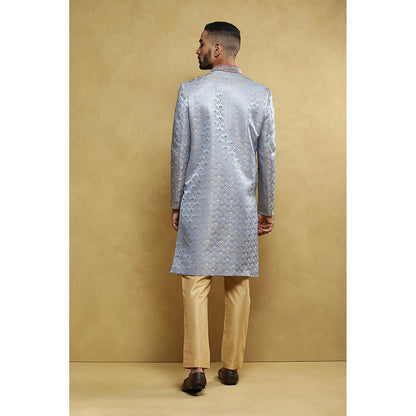 Soniya G Blue Sherwani with Pant (Set of 2)