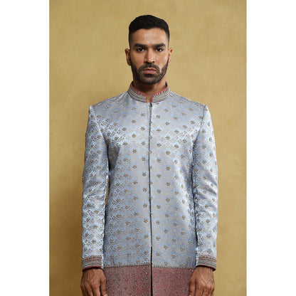Soniya G Blue Sherwani with Pant (Set of 2)
