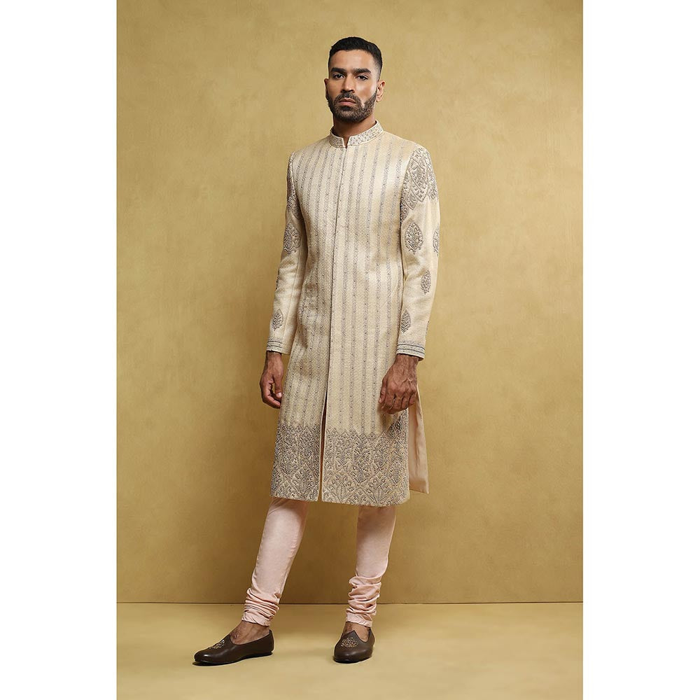 Soniya G Beige Sherwani with Pant (Set of 2)