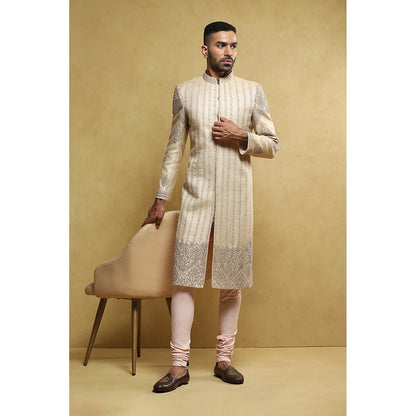 Soniya G Beige Sherwani with Pant (Set of 2)