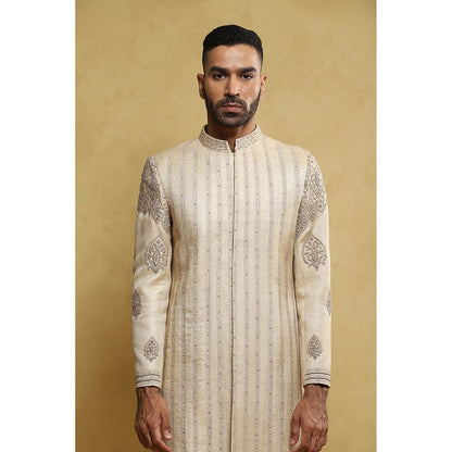 Soniya G Beige Sherwani with Pant (Set of 2)