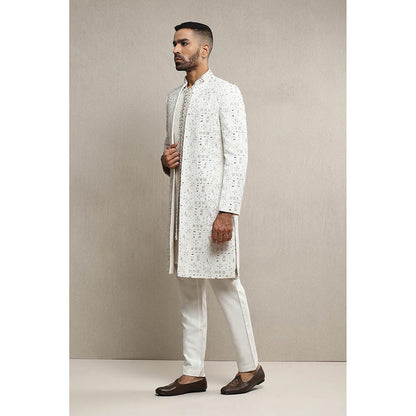 Soniya G Off White Sherwani and Kurta with Pant (Set of 3)