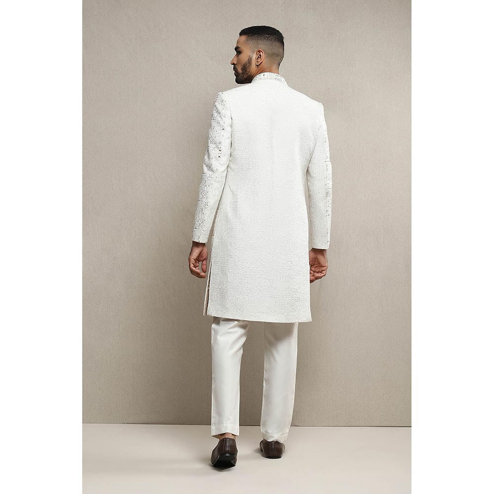 Soniya G Off White Sherwani and Kurta with Pant (Set of 3)