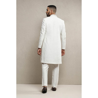 Soniya G Off White Sherwani and Kurta with Pant (Set of 3)