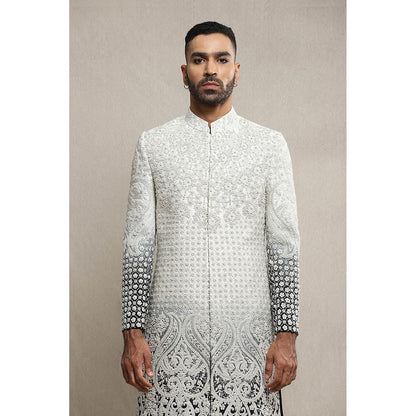Soniya G Off White Sherwani and Kurta with Pant and Dupatta (Set of 4)