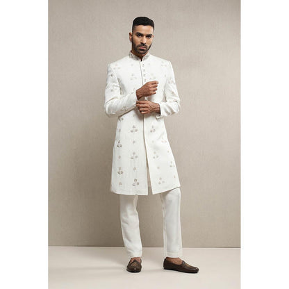 Soniya G Off White Sherwani with Pant (Set of 2)