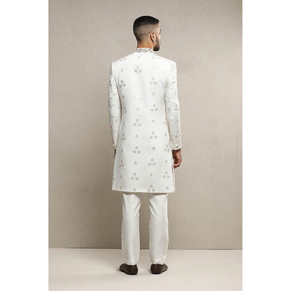 Soniya G Off White Sherwani with Pant (Set of 2)