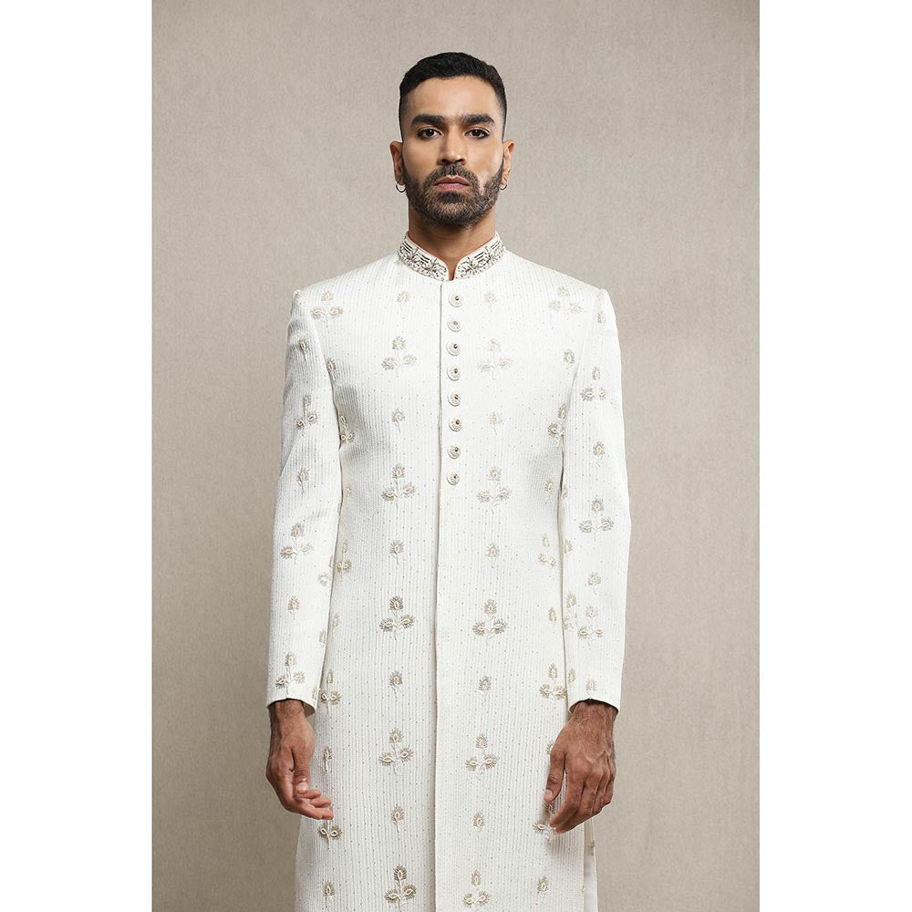 Soniya G Off White Sherwani with Pant (Set of 2)