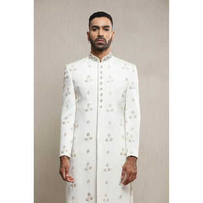 Soniya G Off White Sherwani with Pant (Set of 2)
