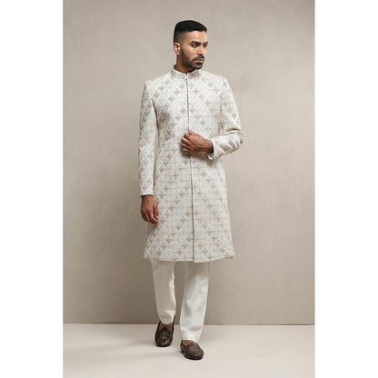 Soniya G Off White Sherwani with Pant (Set of 2)