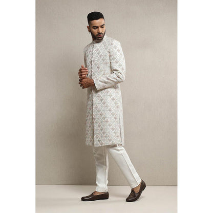Soniya G Off White Sherwani with Pant (Set of 2)