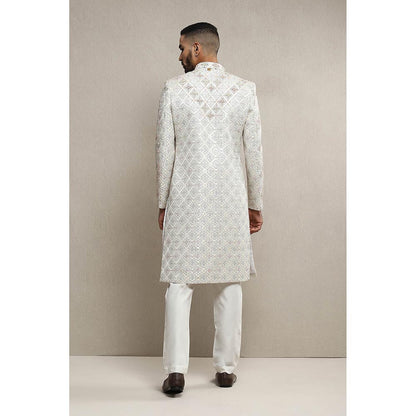 Soniya G Off White Sherwani with Pant (Set of 2)