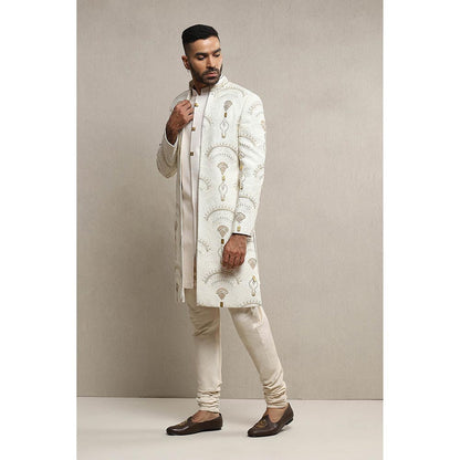 Soniya G Off White Sherwani and Kurta with Pant (Set of 3)