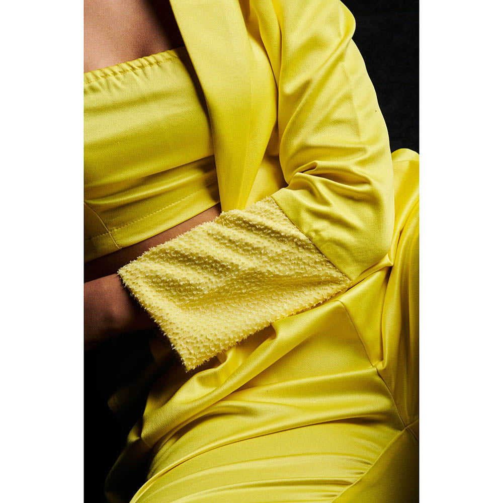 SOTBELLA Bumblebee Solid Co-Ord (Set of 3 Peices)