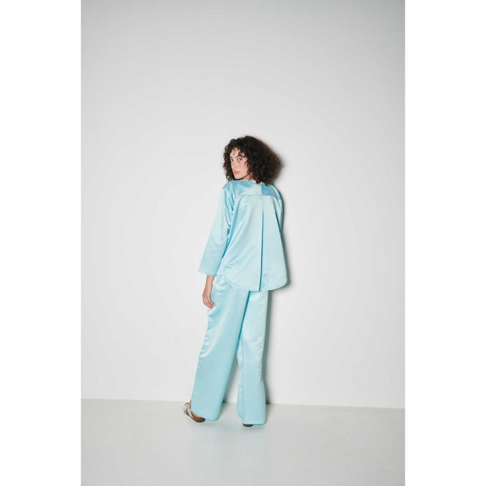 SOTBELLA Elegant Blue Co-Ord (Set of 2 Peices)