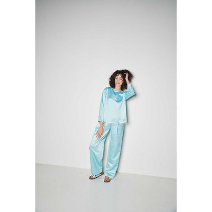 SOTBELLA Elegant Blue Co-Ord (Set of 2 Peices)
