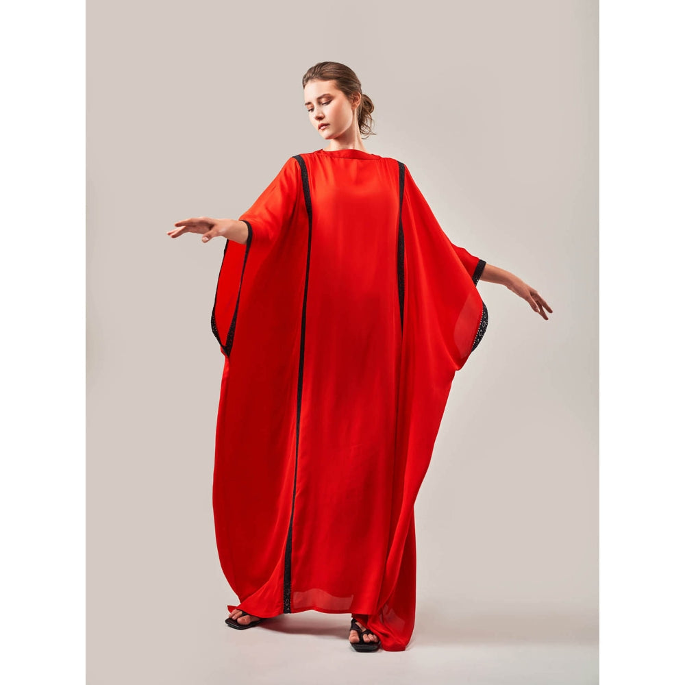 SOTBELLA Colourblocked Flowy Kaftan Dress