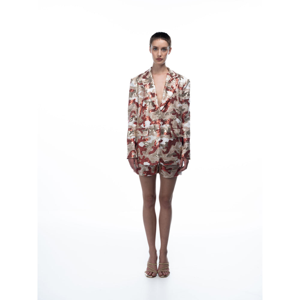 Sotbella Eclectic Blazer And Shorts Duo (Set Of 2)