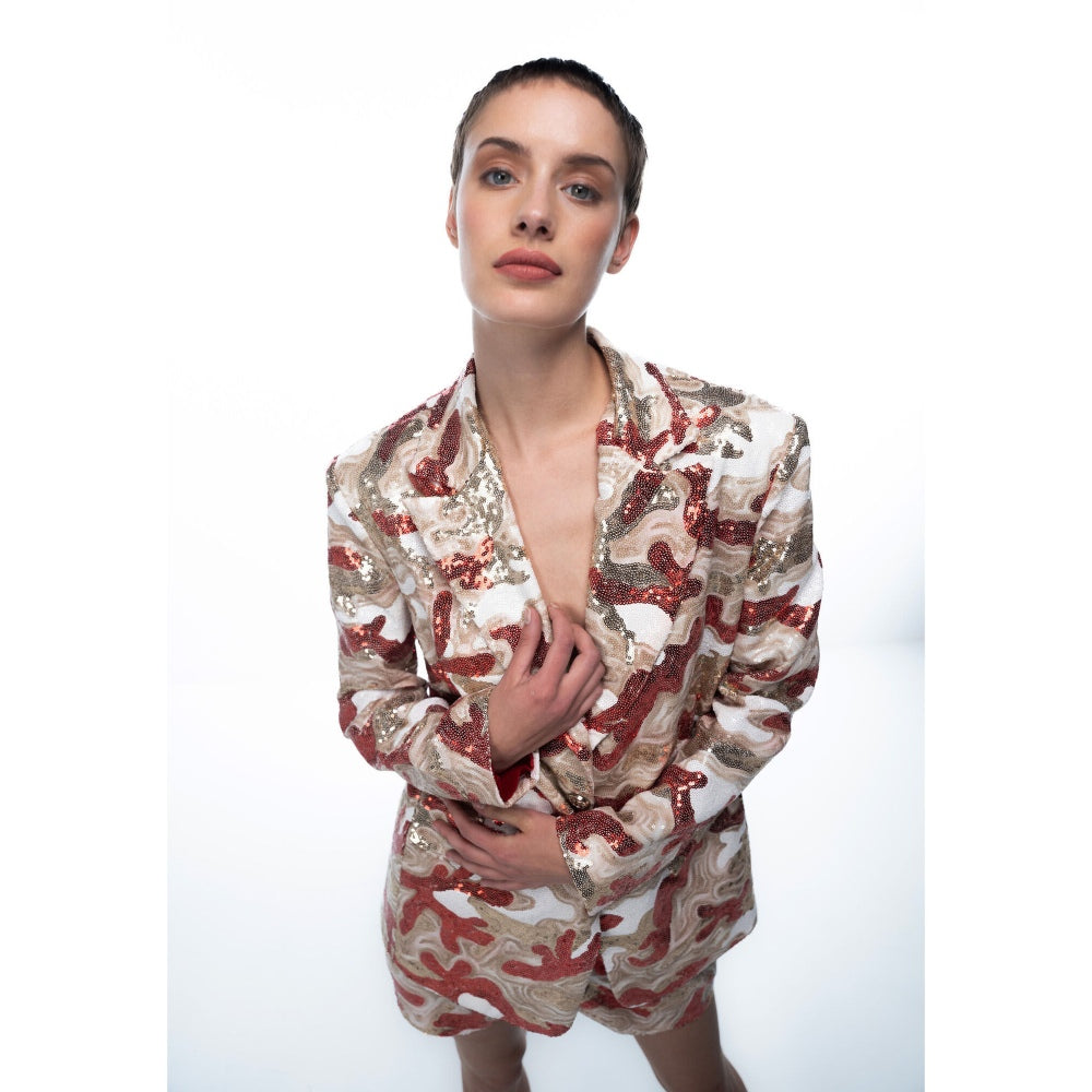 Sotbella Eclectic Blazer And Shorts Duo (Set Of 2)