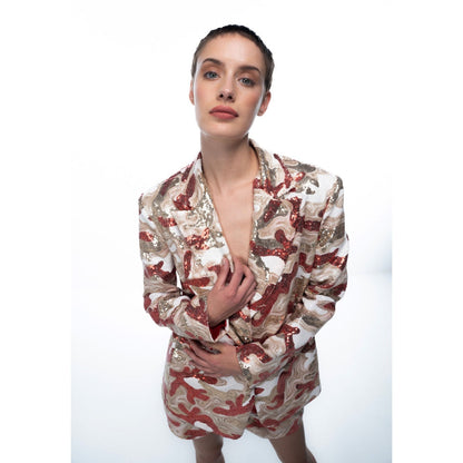 Sotbella Eclectic Blazer And Shorts Duo (Set Of 2)