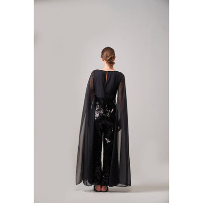 SOTBELLA Black Sequin Jumpsuit