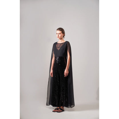 SOTBELLA Black Sequin Jumpsuit