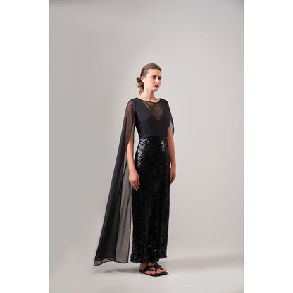 SOTBELLA Black Sequin Jumpsuit