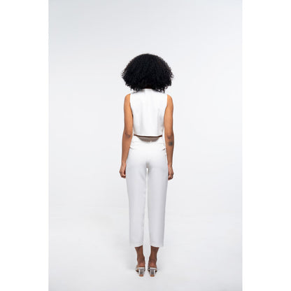 SOTBELLA Formal White Top and Pants (Set of 2)