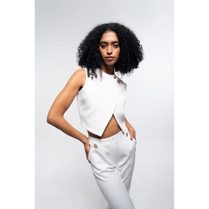 SOTBELLA Formal White Top and Pants (Set of 2)