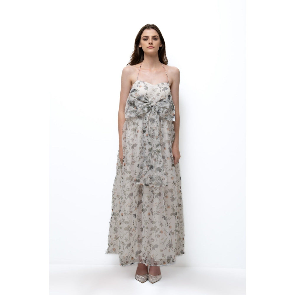 SOTBELLA Maxi Bow Flowy Dress