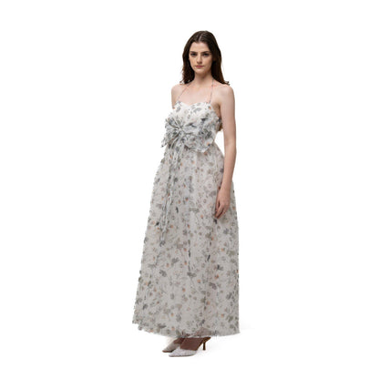 SOTBELLA Maxi Bow Flowy Dress