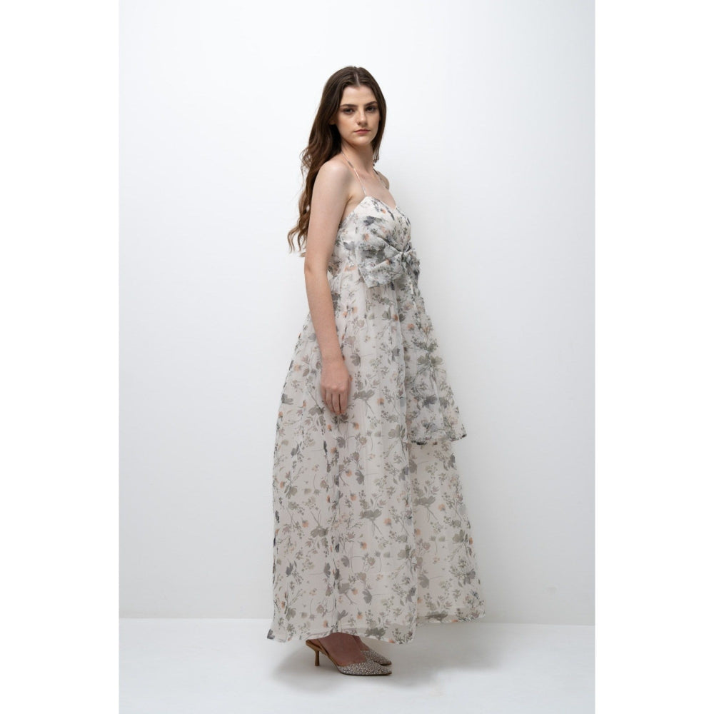 SOTBELLA Maxi Bow Flowy Dress