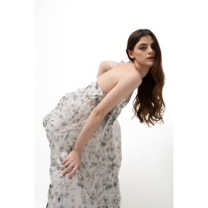 SOTBELLA Maxi Bow Flowy Dress