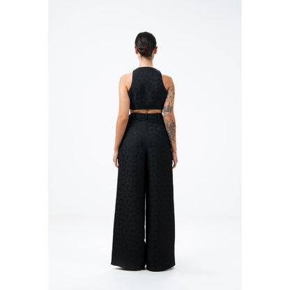 SOTBELLA Black Jacquard Co-Ord (Set of 2)
