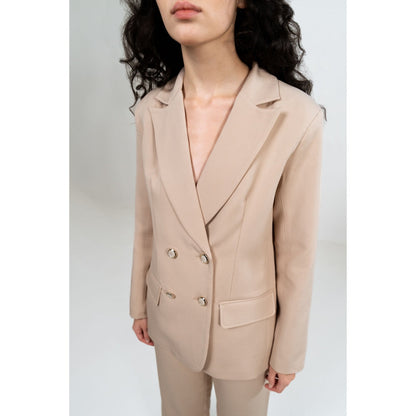 SOTBELLA Beige Oversized Fit Co-Ord (Set of 2)