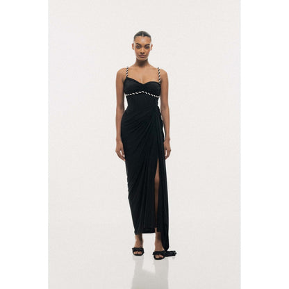 SOTBELLA Twisted Cord Rope Strap Maxi Dress