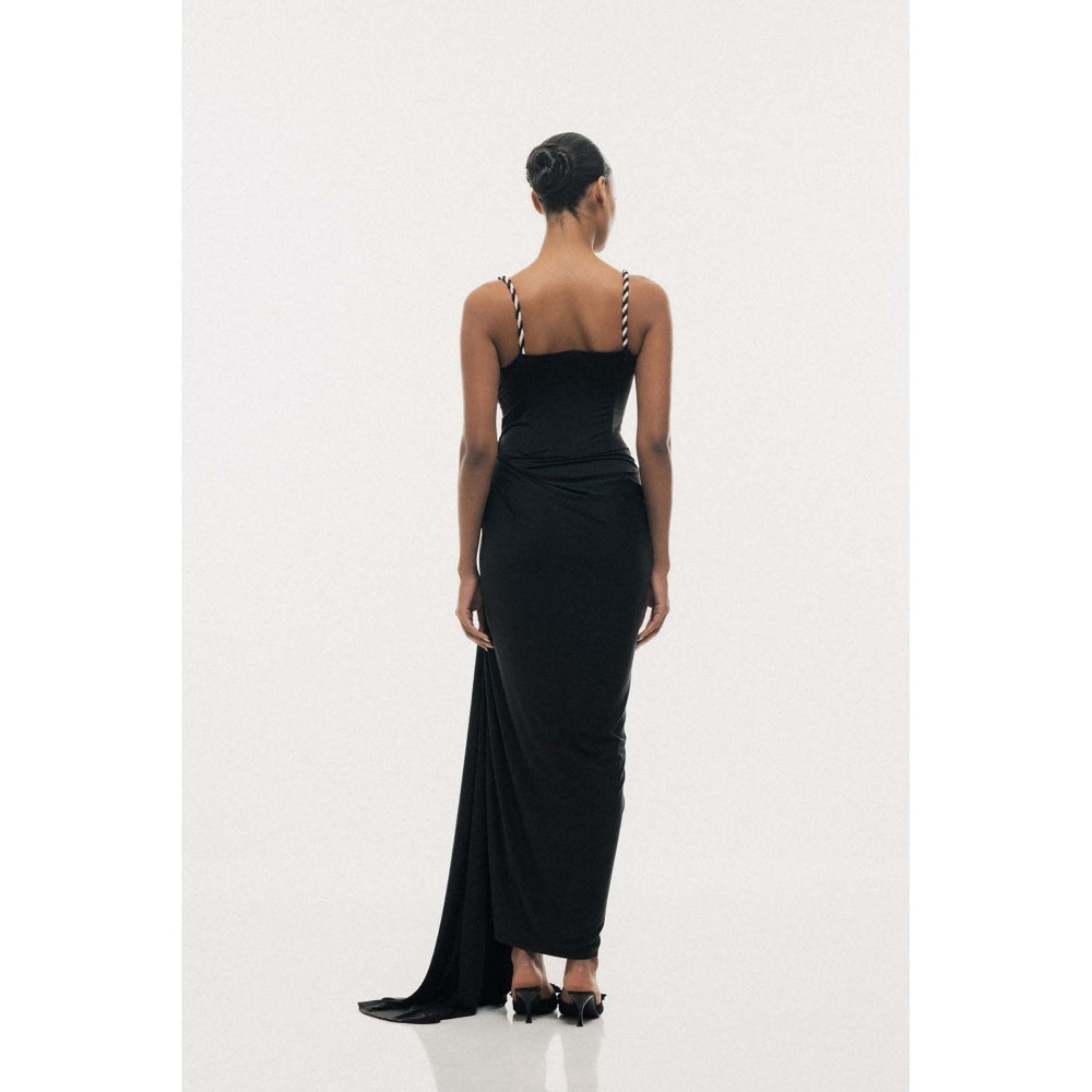 SOTBELLA Twisted Cord Rope Strap Maxi Dress
