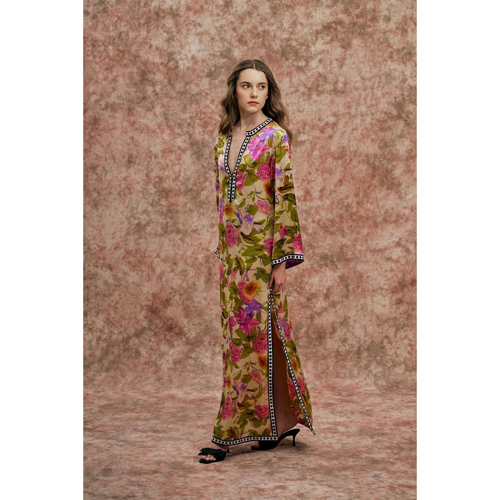 SOTBELLA Floral Print Kaftan