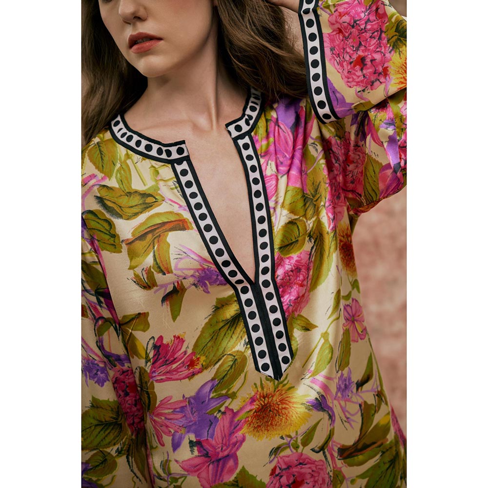 SOTBELLA Floral Print Kaftan