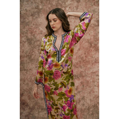 SOTBELLA Floral Print Kaftan