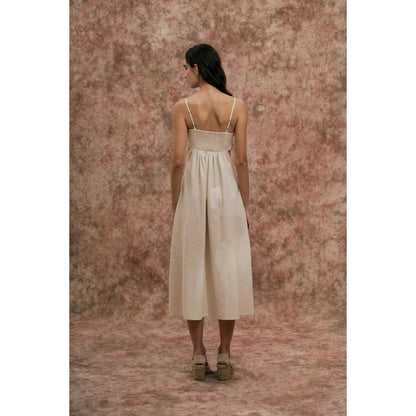 SOTBELLA Ivory Dress with Seashell and Bead Detail