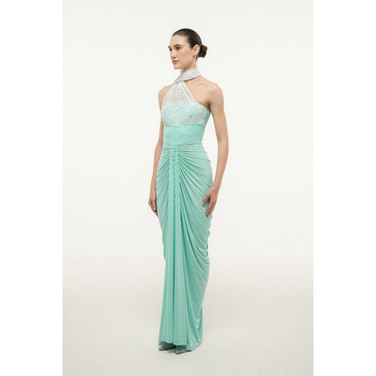 SOTBELLA MINT GREEN WITH LACE BUST Maxi Dress