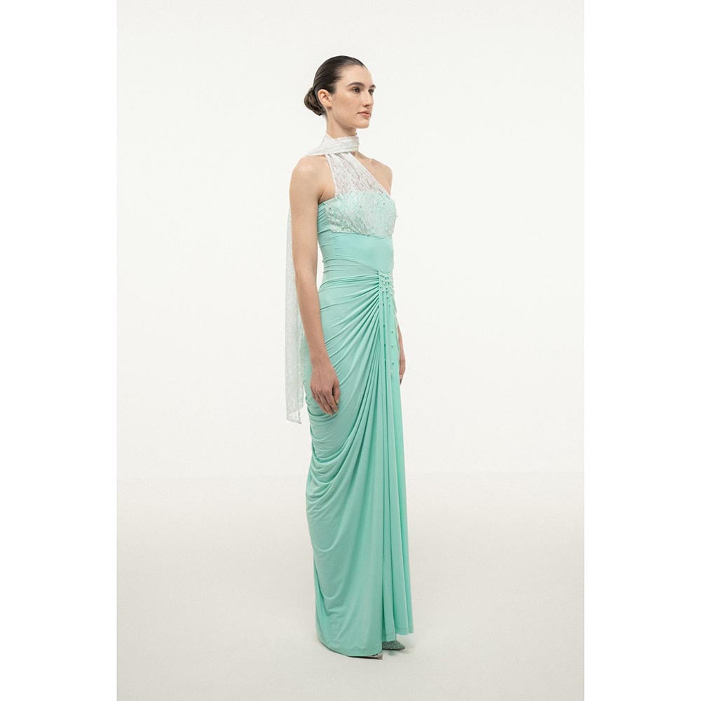 SOTBELLA MINT GREEN WITH LACE BUST Maxi Dress