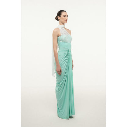 SOTBELLA MINT GREEN WITH LACE BUST Maxi Dress